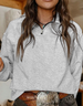 Plain Simple Cotton-Blend Loose Sweatshirt
