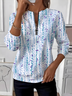 Women's Retro Polka Dot Design Everyday Long Sleeve Center Front Zip Sweatshirt