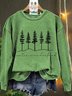 Christmas Winter Wonderland forest Casual Sweatshirt