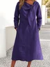 Plain Regular Fit Casual Dress With No