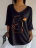 Crew Neck Casual Cotton T-Shirt