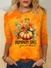 Crew Neck Regular Fit Plants Casual T-Shirt