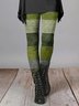 Tight Casual Geometric Leggings