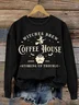 Women's Halloween Salem Witches Coffeea House Sweatshirt