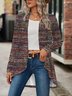 Women's Elegant Lightweight Cardigan Woven Textured Long Sleeve Jacket