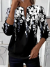 Loose Crew Neck Casual Zipper Sweatshirt