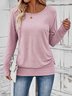 Plain Crew Neck Regular Fit T-Shirt