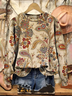 Loose Crew Neck Casual Sweatshirt