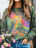 Casual Dragonfly Printing Sweatshirt