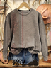 Loose Printing Ethnic Casual Sweatshirt