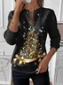 Christmas Tree Vintage Loose Crew Neck Sweater