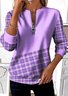 Casual Regular Fit Stand Collar Sweatshirt
