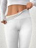 Women's plus velvet and thickened light lambskin leggings women's autumn and winter high waist tights warm pants yoga pants