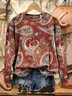 Casual Loose Crew Neck Sweatshirt