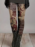 Printing Floral Casual Tight Leggings