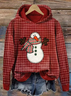 Women's Christmas Print Casual Hoodie