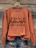 Women's Make Heaven Crowded Print Sweatshirt