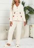 Casual Plain Two-Piece Set