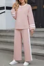 Cotton Casual Color Block Regular Fit Two-Piece Set