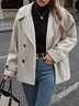 Plain Casual Regular Fit Jacket