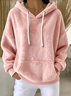 Casual Plain Hoodie