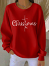 Christmas Loose Printing Casual Sweatshirt