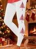 Casual Tight Christmas Tree Leggings