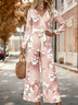Gradient Pattern Loose Elegant Jumpsuit