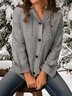 Casual Long Sleeve Knit coat