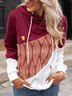 Wine Red Long Sleeve Vintage Sweatshirt